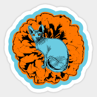 Sphynx Flower Sticker